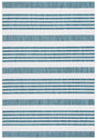 Safavieh Courtyard 4'-0" x 5'-7" Rug in Ivory / Teal