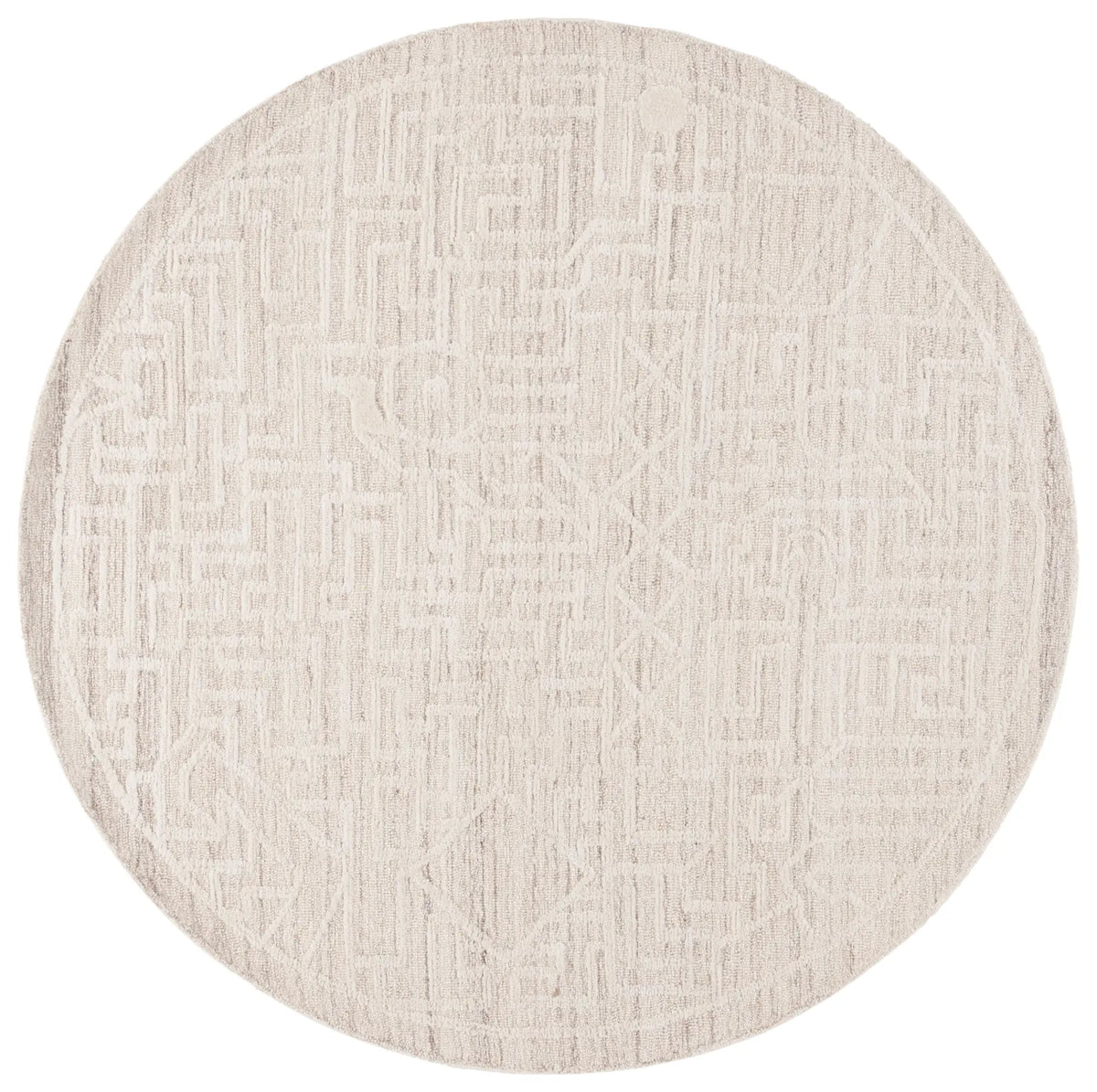 Safavieh Abstract 6'-0" x 6'-0" Rug in Beige / Ivory