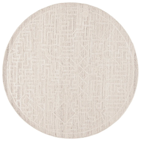 Safavieh Abstract 6'-0" x 6'-0" Rug in Beige / Ivory