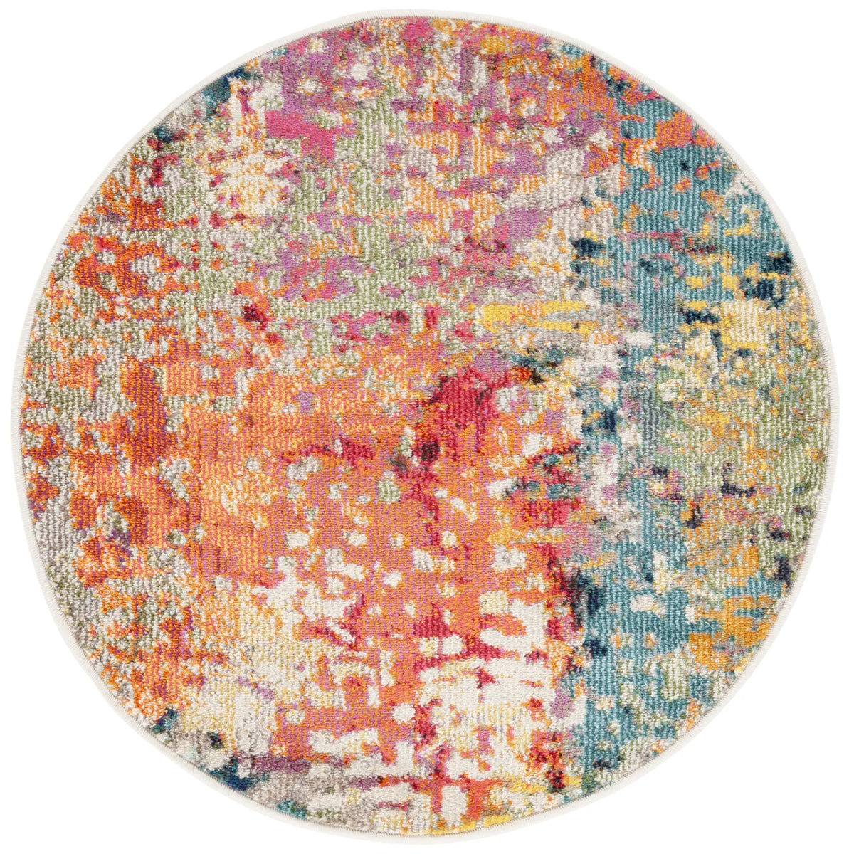 Safavieh Madison 3'-0" x 3'-0" Rug in Ivory / Multi