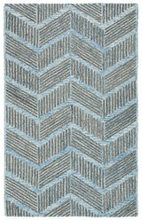 Safavieh Metro 4'-0" x 6'-0" Rug in Blue / Black