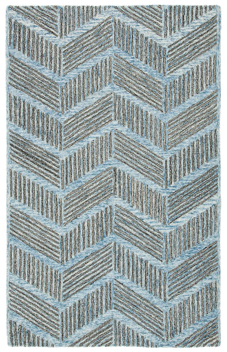 Safavieh Metro 4'-0" x 6'-0" Rug in Blue / Black