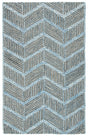 Safavieh Metro 4'-0" x 6'-0" Rug in Blue / Black