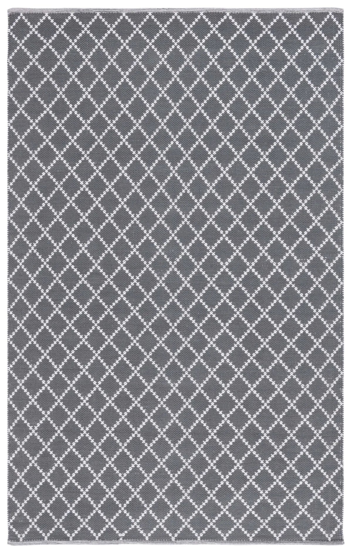 Safavieh Montauk 4'-0" x 6'-0" Rug in Dark Grey / Ivory