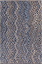 Chandra Eugenie EUG-52900 Blue / Gold rug, flat view