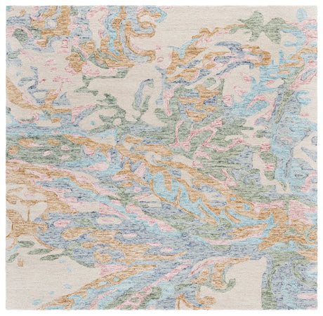 Safavieh Jardin 6'-0" x 6'-0" Rug in Ivory / Pink