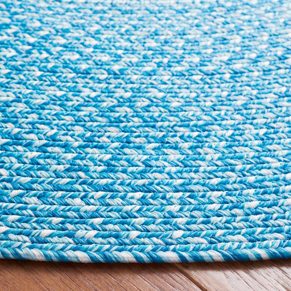 Safavieh Braided 5'-0" x 5'-0" Rug in Aqua