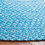 Safavieh Braided 5'-0" x 5'-0" Rug in Aqua