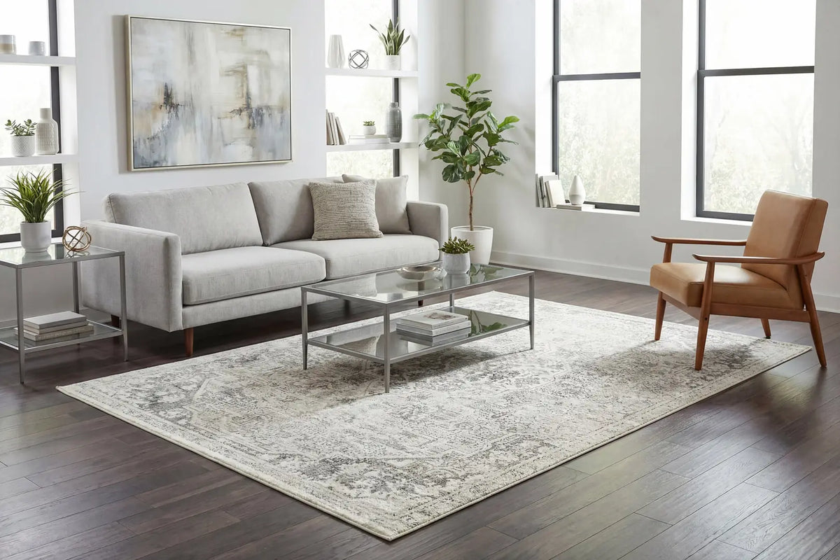Dynamic Rugs Zen 8345 Grey Rugs - Room