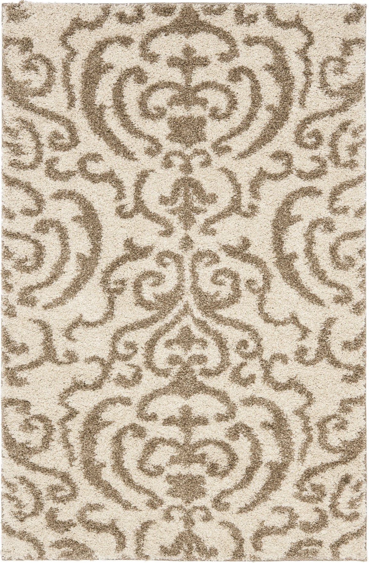 Safavieh Florida Shag 3'-3" x 5'-3" Rug in Cream / Beige
