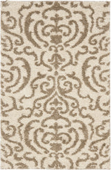 Safavieh Florida Shag 3'-3" x 5'-3" Rug in Cream / Beige