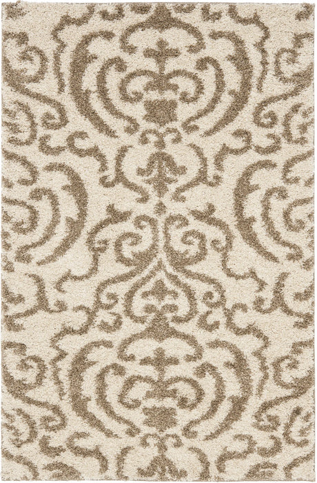 Safavieh Florida Shag 3'-3" x 5'-3" Rug in Cream / Beige
