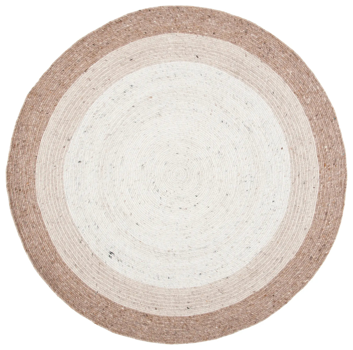 Safavieh Braided 5'-0" x 5'-0" Rug in Beige / Ivory