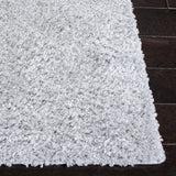 Safavieh August Shag 500 4'-0" x 6'-0" Rug in Light Grey