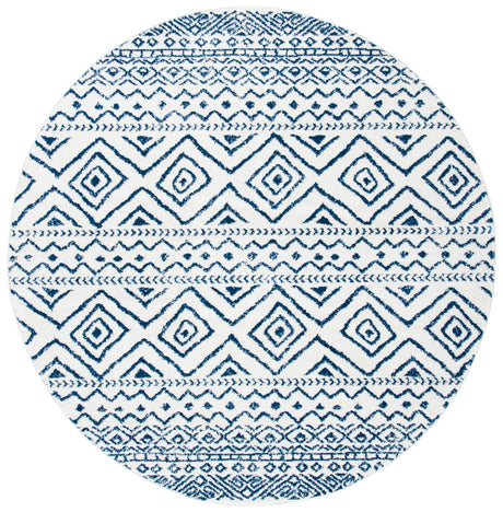 Safavieh Tulum 5'-0" x 5'-0" Rug in Ivory / Navy