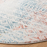 Safavieh Tulum 6'-7" x 6'-7" Rug in Ivory / Terracotta