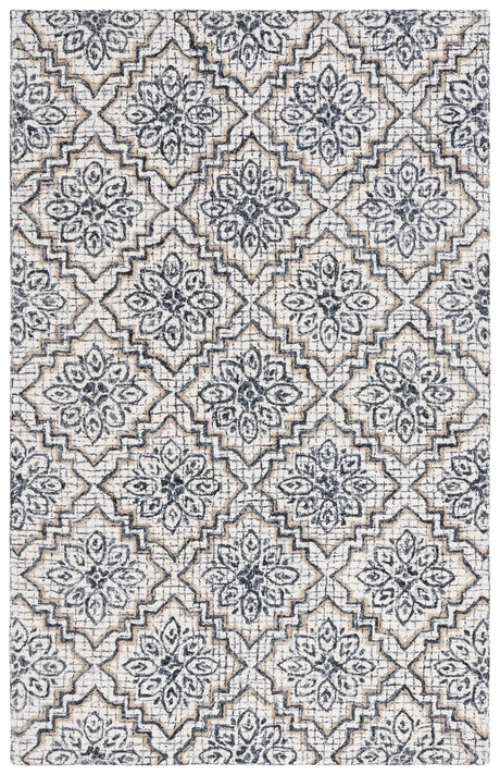 Safavieh Abstract 4'-0" x 6'-0" Rug in Ivory / Navy