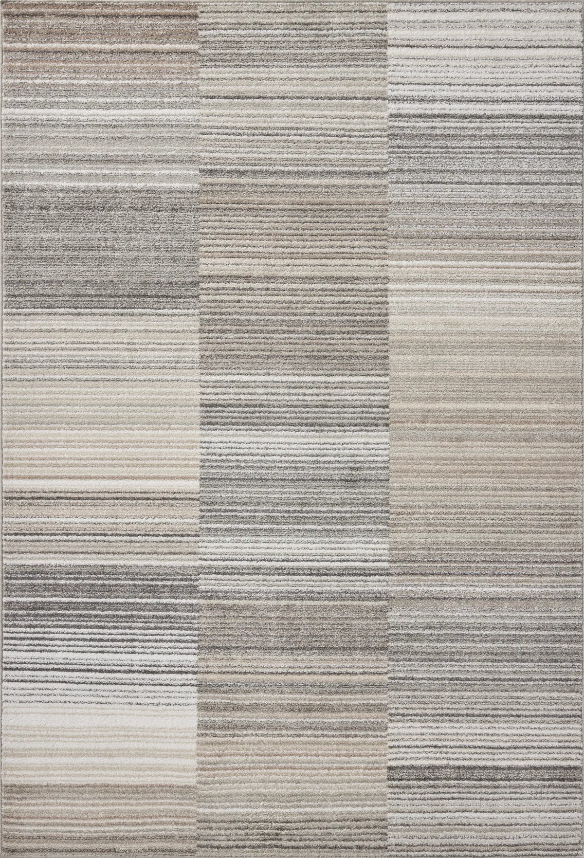 Loloi Lune LUN-03 Granite / Natural Rug - main flat