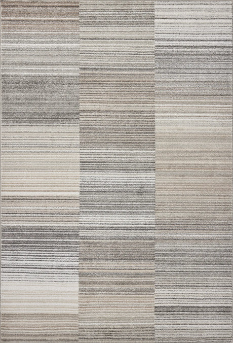 Loloi Lune LUN-03 Granite / Natural Rug - main flat