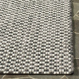 Safavieh Courtyard 5'-3" x 7'-7" Rug in Black / Light Grey