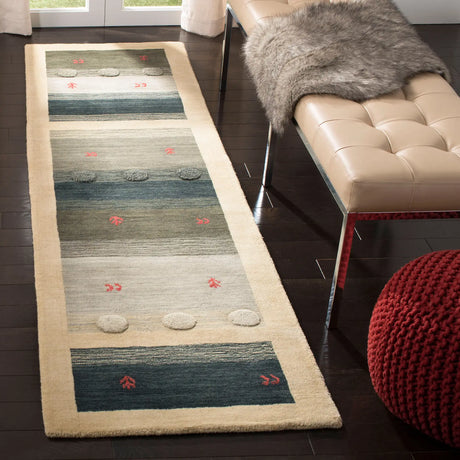 Safavieh Himalaya 2'-3" x 8'-0" Rug in Cream / Blue