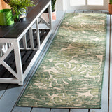 Safavieh Courtyard 2'-3" x 8'-0" Rug in Beige / Green