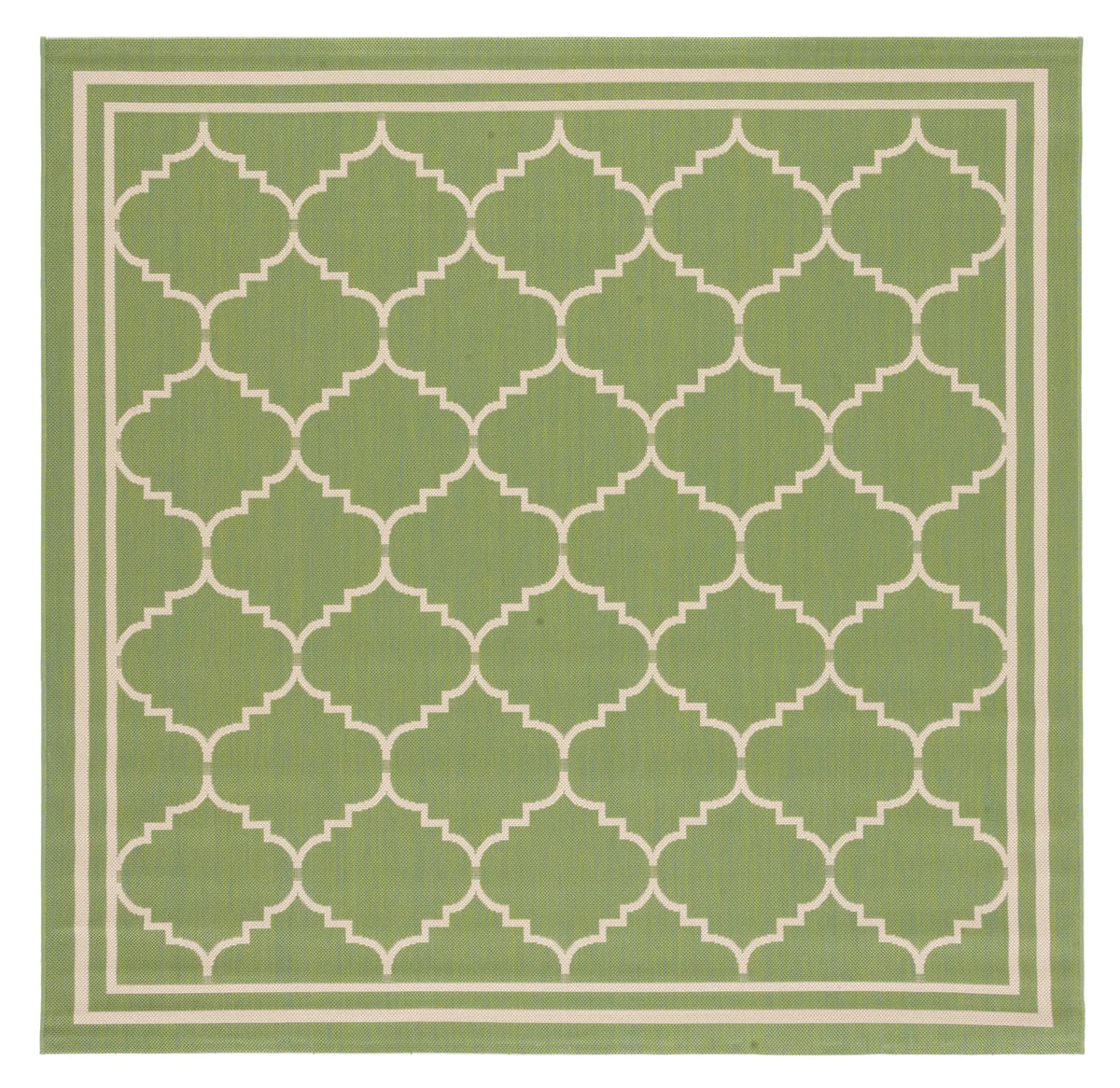 Safavieh Courtyard 6'-7" x 6'-7" Rug in Green / Beige