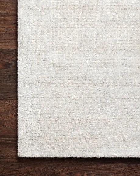 Loloi Pasadena Pas-01 Bone Rug - corner on wood
