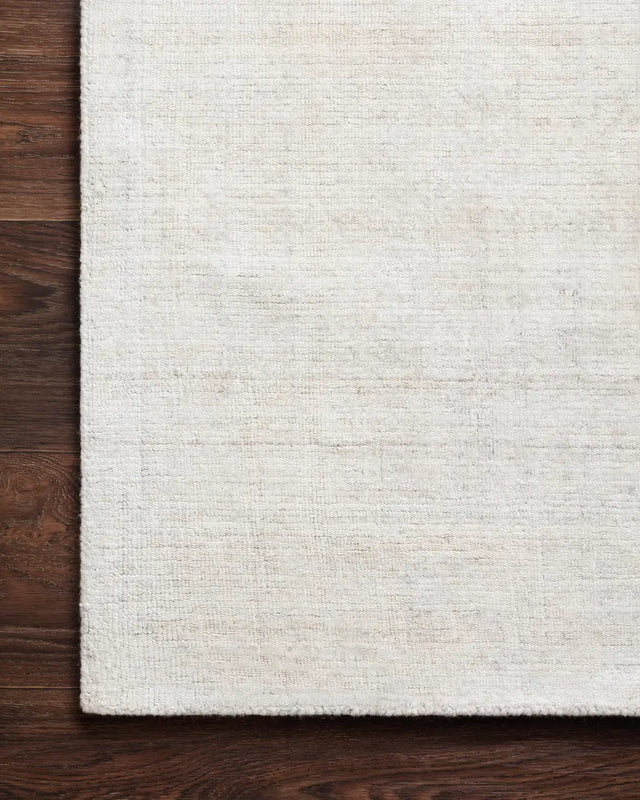 Loloi Pasadena Pas-01 Bone Rug - corner on wood