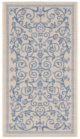Safavieh Courtyard 2'-0" x 3'-7" Rug in Natural / Blue