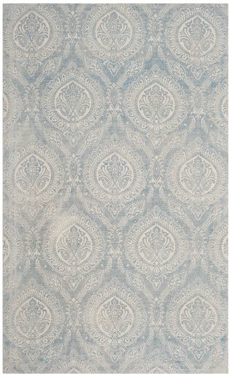 Safavieh Marbella 4'-0" x 6'-0" Rug in Turquoise / Ivory