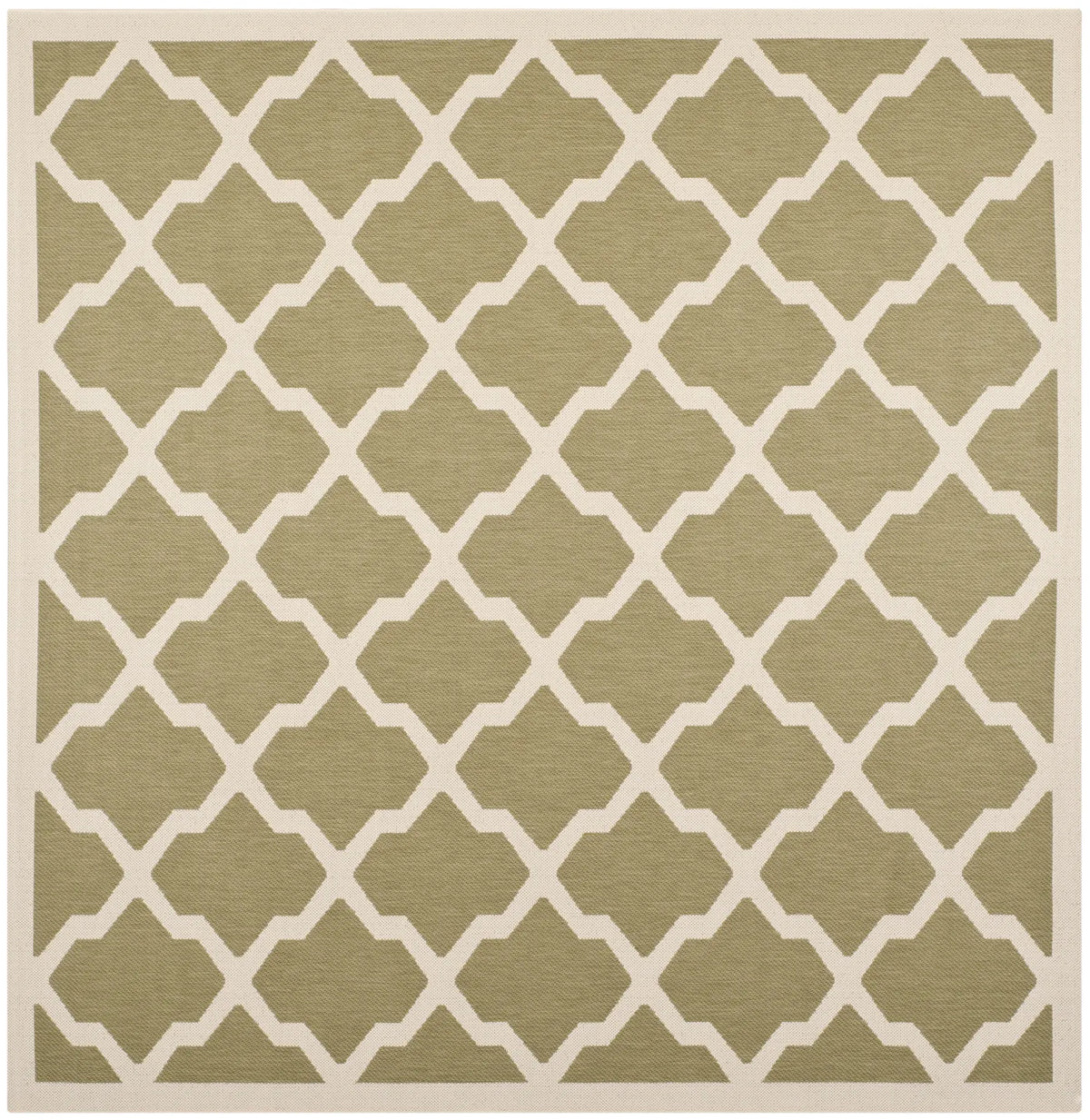 Safavieh Courtyard 7'-10" x 7'-10" Rug in Green / Beige