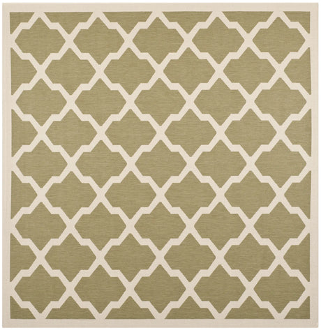 Safavieh Courtyard 7'-10" x 7'-10" Rug in Green / Beige