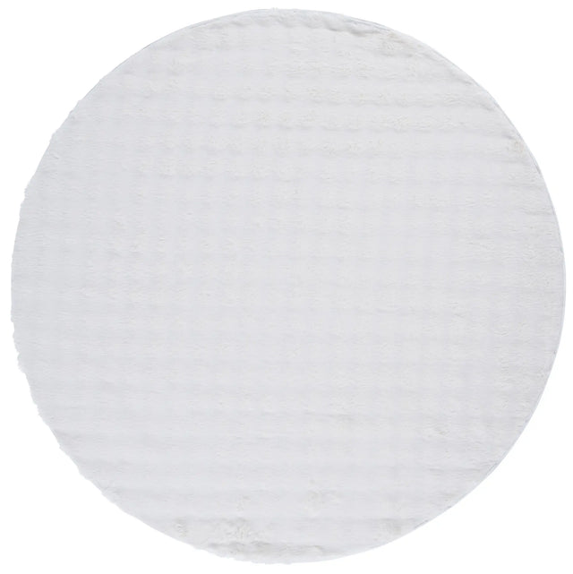 Safavieh Faux Rabbit Bubble 100 6'-0" x 6'-0" Rug in Ivory
