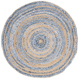 Safavieh Cape Cod 4'-0" x 4'-0" Rug in Blue / Natural