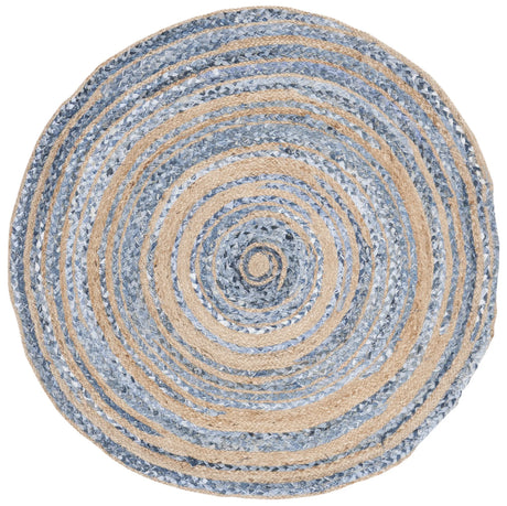 Safavieh Cape Cod 4'-0" x 4'-0" Rug in Blue / Natural