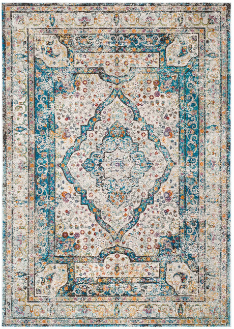 Safavieh Aria 4'-0" x 6'-0" Rug in Creme / Red