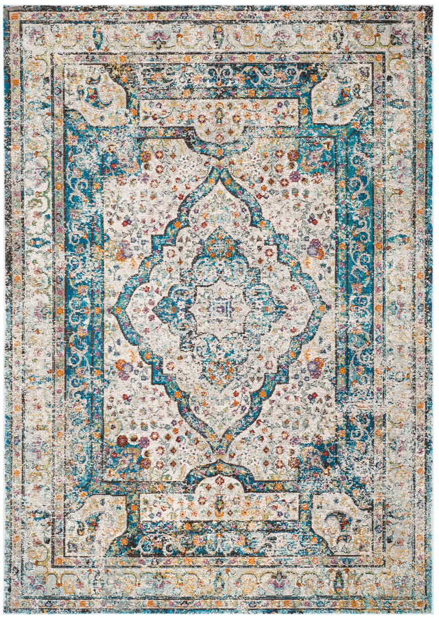 Safavieh Aria 4'-0" x 6'-0" Rug in Creme / Red