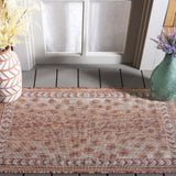 Safavieh Courtyard 2'-0" x 3'-7" Rug in Rust / Beige