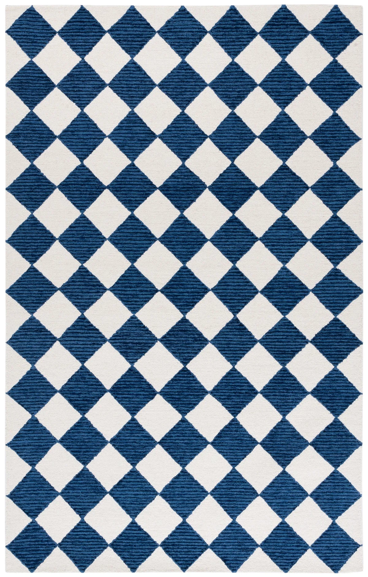 Safavieh Ebony 4'-0" x 6'-0" Rug in Navy / Ivory