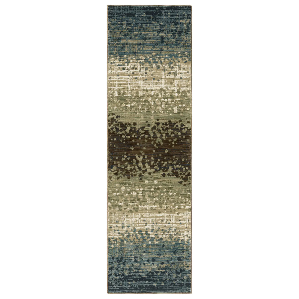Oriental Weavers Sphinx Reed Re08A Blue/ Green Rug - runner