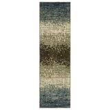 Oriental Weavers Sphinx Reed Re08A Blue/ Green Rug - runner