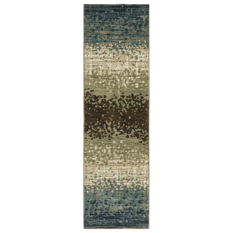 Oriental Weavers Sphinx Reed Re08A Blue/ Green Rug - runner