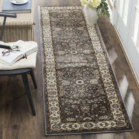 Safavieh Lyndhurst 2'-3" x 12'-0" Rug in Grey / Cream