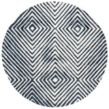 Safavieh Ebony 6'-0" x 6'-0" Rug in Navy / Ivory