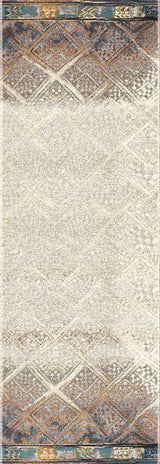 Loloi Mika Mik-02 Ivory / Mediterranean Rugs - runner flat