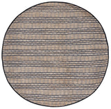 Safavieh Natural Fiber 7'-0" x 7'-0" Rug in Navy / Natural