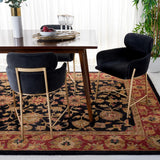 Safavieh Heritage 9'-6" x 13'-6" Rug in Black / Red