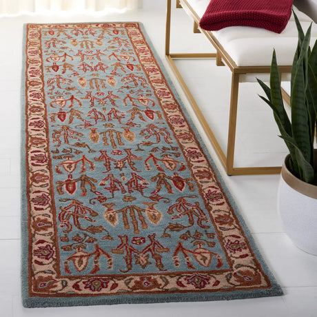 Safavieh Heritage 2'-3" x 10'-0" Rug in Blue / Ivory
