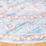 Safavieh Arizona 6'-0" x 6'-0" Rug in Turquoise / Rust